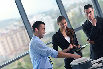 Image showing business people group in a meeting at office