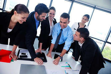 Image showing business people group in a meeting at office