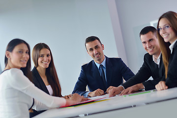 Image showing business people group in a meeting at office