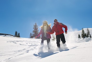 Image showing young couple on winter vacation