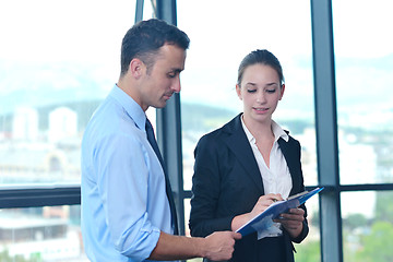 Image showing business people group in a meeting at office