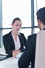 Image showing business people group in a meeting at office