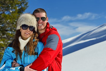 Image showing young couple on winter vacation