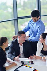 Image showing business people group in a meeting at office