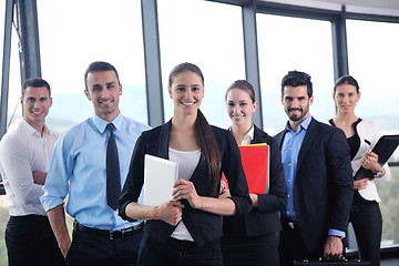 Image showing business people group in a meeting at office