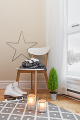 Image showing Cozy winter composition in a room