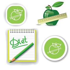 Image showing diet icons