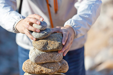 Image showing stacking stones