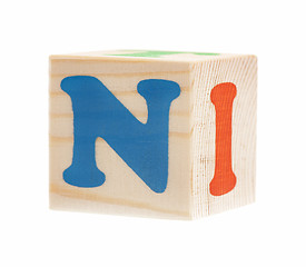 Image showing Cubes with letters