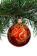 Image showing Christmas baubles