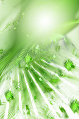 Image showing green abstract graphic