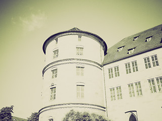 Image showing Vintage sepia Altes Schloss (Old Castle), Stuttgart