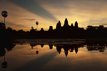 Image showing Angkor Wat at  sunrise