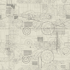 Image showing Industrial vehicles pattern