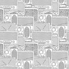 Image showing Seamless radio pattern