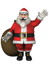 Image showing Santa with Gifts
