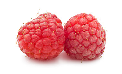 Image showing Fresh raspberries