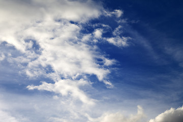 Image showing Blue sky with clouds in nice day