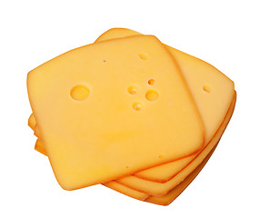 Image showing Slices of cheese 