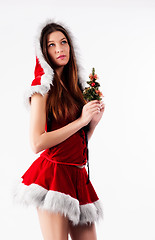 Image showing Sexy Santa girl