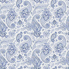 Image showing Seamless Paisley background.