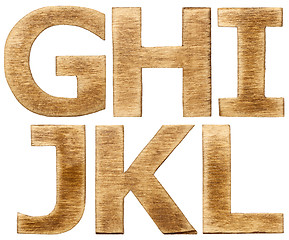 Image showing Wooden alphabet