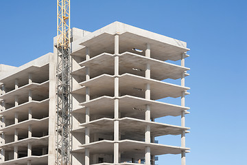 Image showing construction with crane