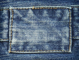 Image showing Jeans label