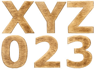 Image showing Wooden alphabet