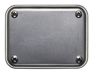 Image showing Metal plate