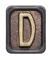 Image showing Button alphabet