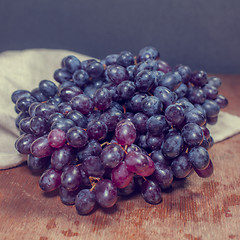 Image showing bunch or red grapes