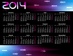 Image showing year calendar