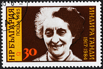 Image showing Indira Gandhi Stamp