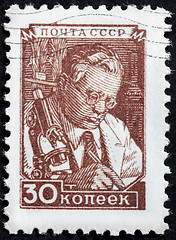 Image showing Scientist Stamp