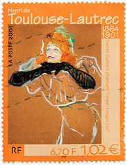 Image showing Yvette Guilbert Stamp