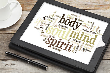 Image showing mind, body, spirit and soul 