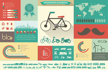 Image showing Transportation Infographic Template.