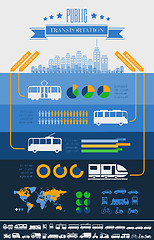 Image showing Transportation Infographic Template.