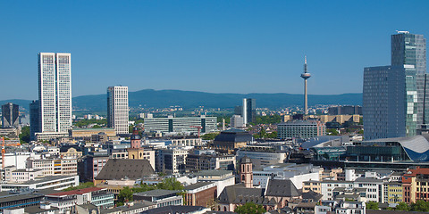 Image showing Aerial view of Frankfurt - panorama