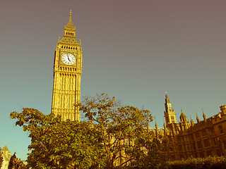 Image showing Retro looking Big Ben