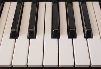 Image showing Music keyboard keys