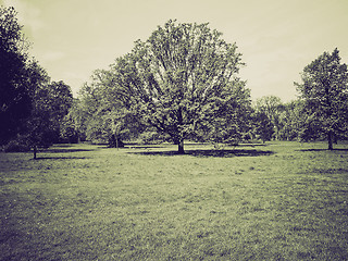 Image showing Vintage sepia Hyde Park, London