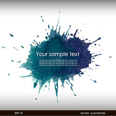 Image showing Vector illustration of Splash watercolor banner