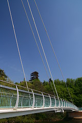 Image showing Pedestrian Suspension Bridge