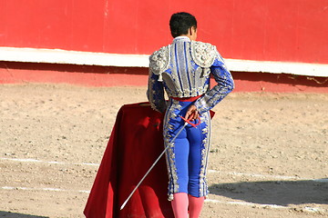 Image showing Young bullfighter in San Miguel de Allende, Mexico