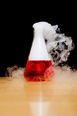 Image showing laboratory dry ice smoke