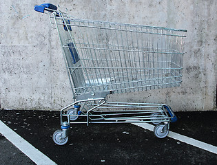 Image showing  a shopping cart to the store