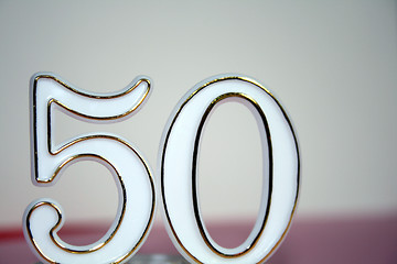Image showing 50th sign