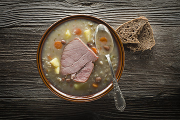 Image showing Barley soup